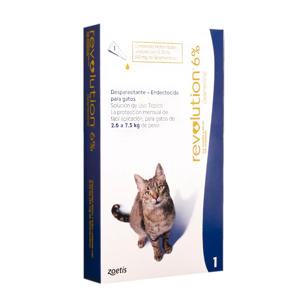 Antiparasitario Revolution Gato 6% 0,75ml