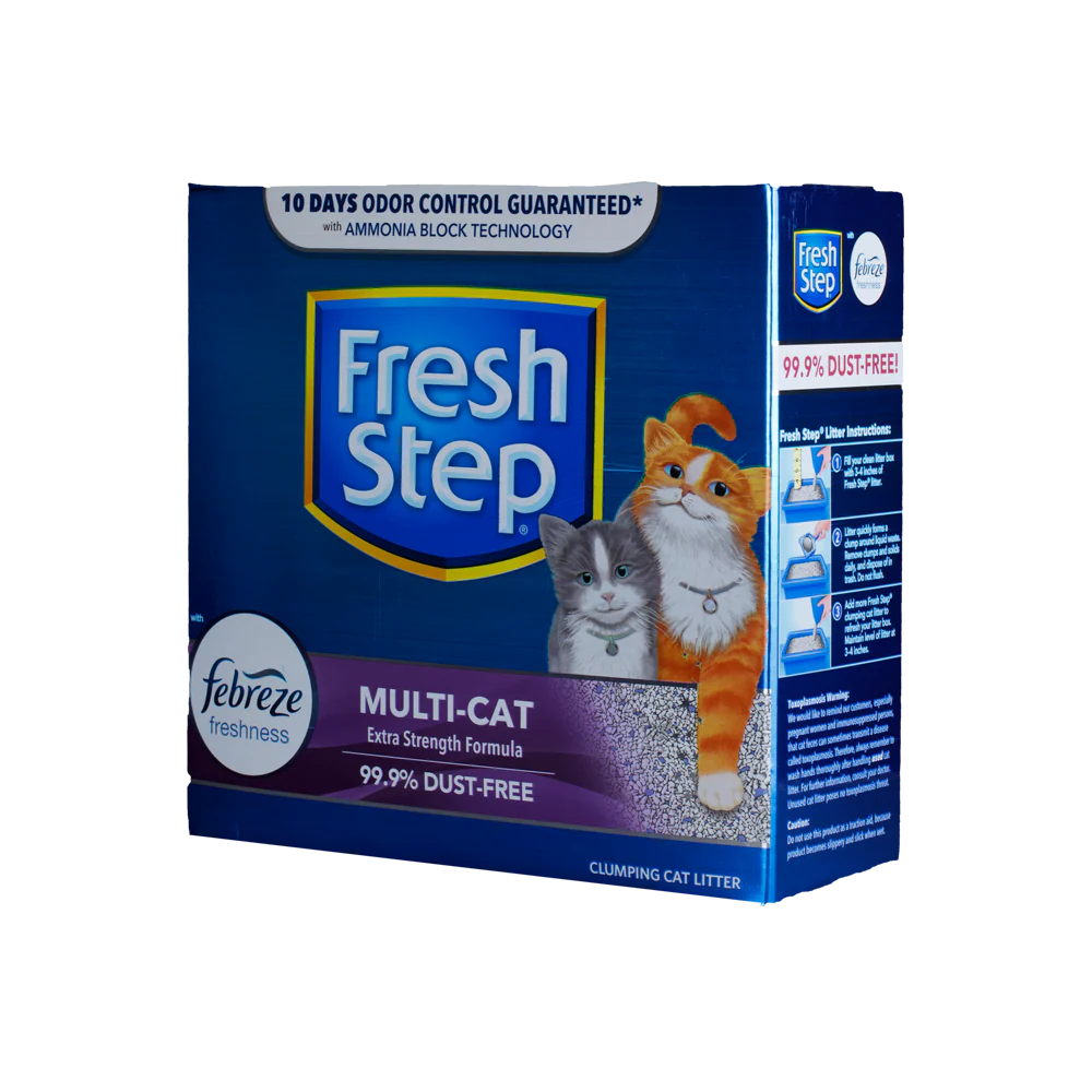 Arena Para Gato Fresh Step Multi Cat Aglomerante Con Febreze - Image 3