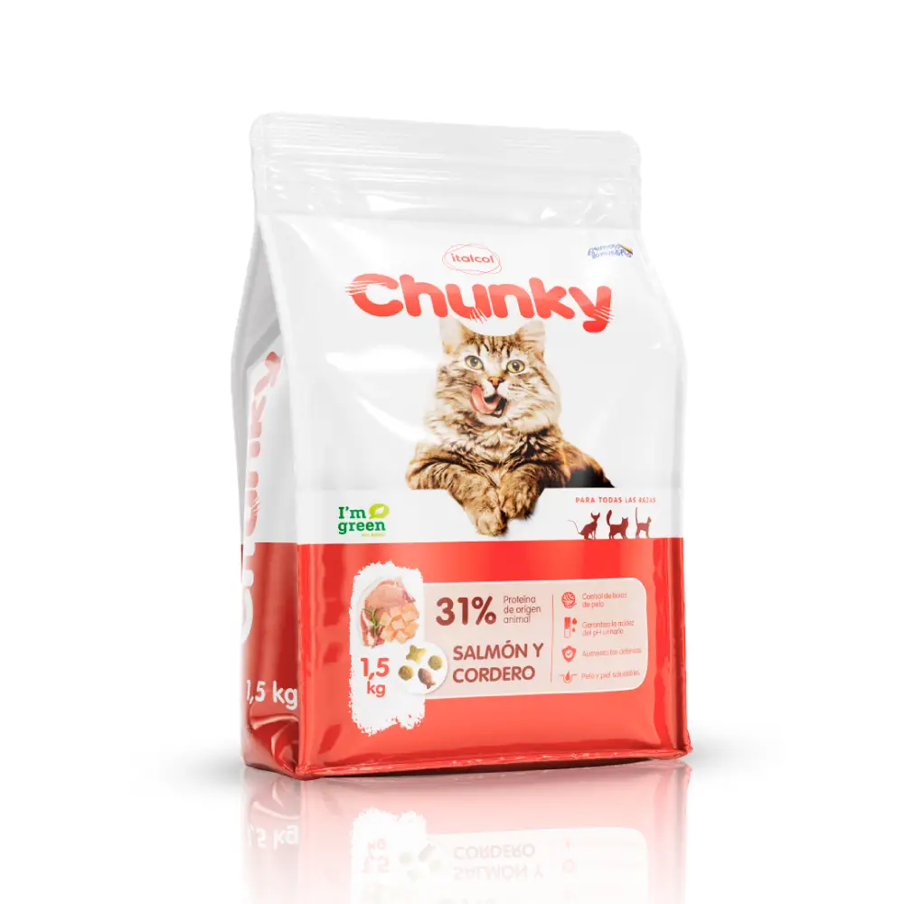 Comida Para Gatos Chunky Gatos Salmon Y Cordero