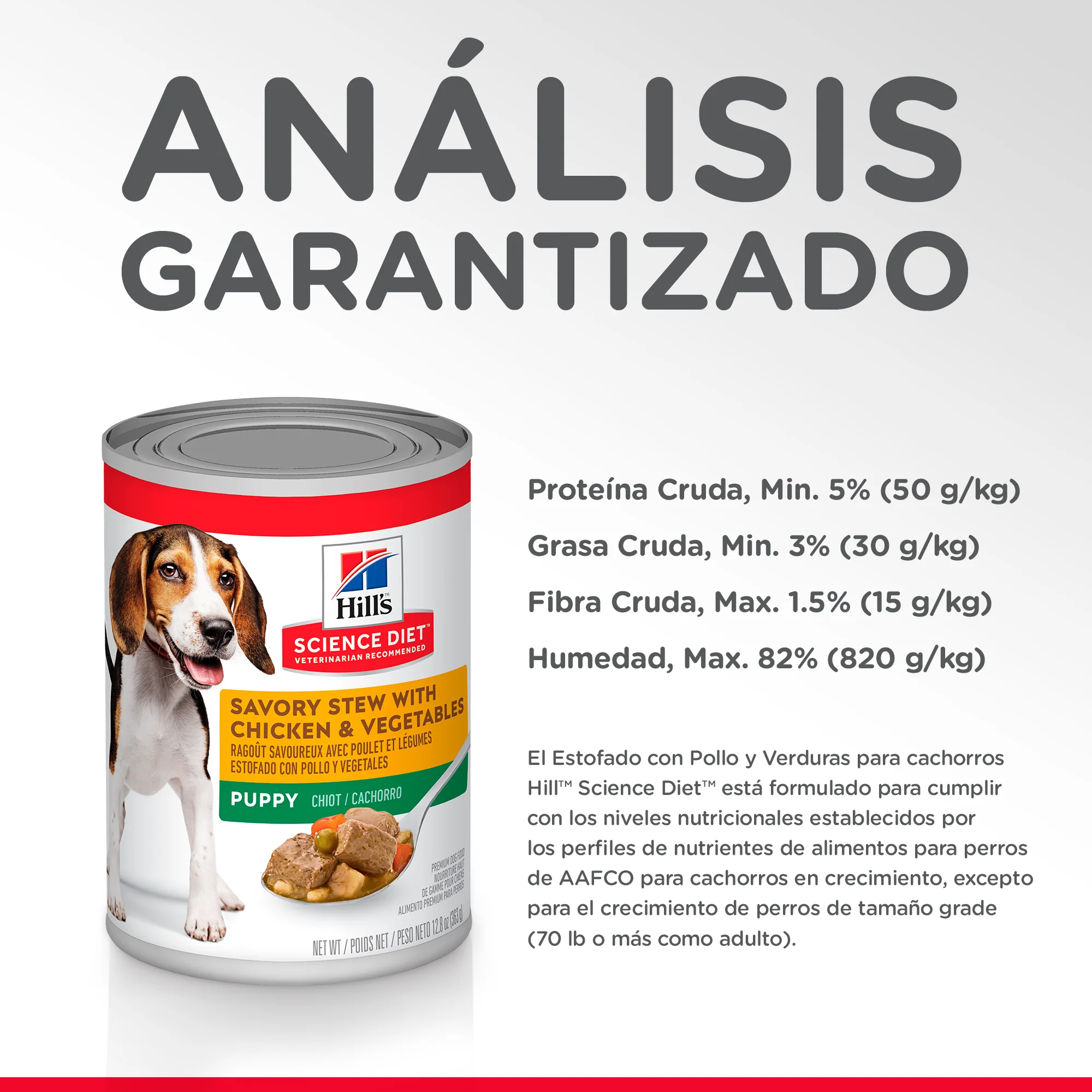 Hill's Science Diet Puppy alimento humedo para perro cachorro sabor pollo 13 Oz (369g) - Image 3