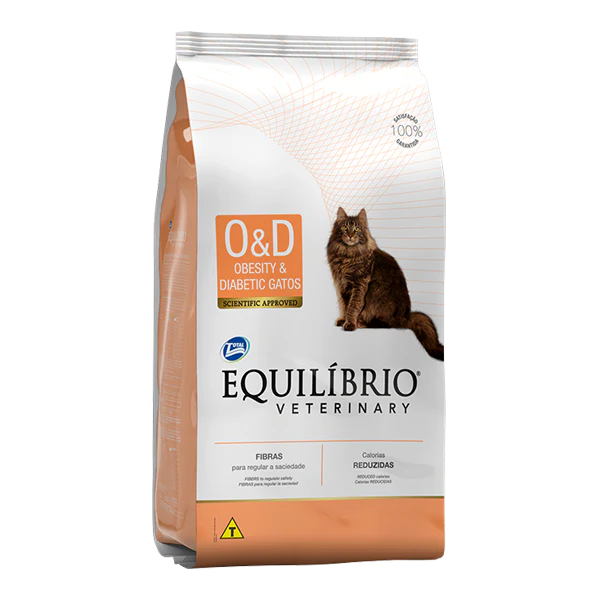 Comida para gato Equilibrio Veterinary Obesidad y Diabétes 2Kg