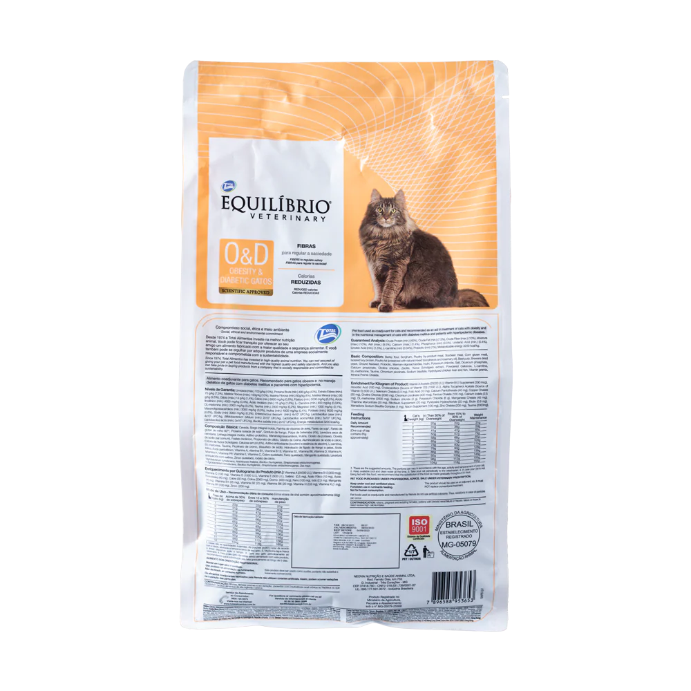 Comida para gato Equilibrio Veterinary Obesidad y Diabétes 2Kg - Image 2