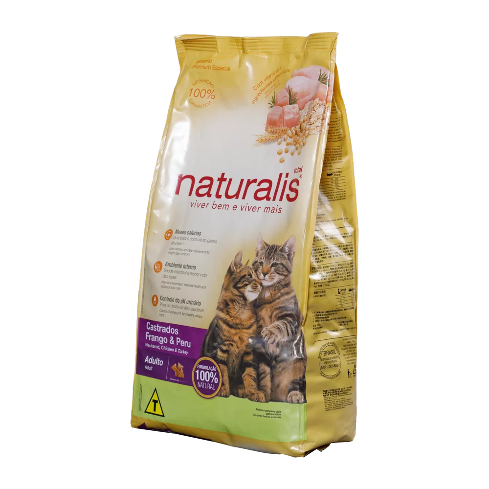 Comida Para Gato Naturalis Adulto Castrado Pollo Pavo Y Frutas 3Kg - Image 4