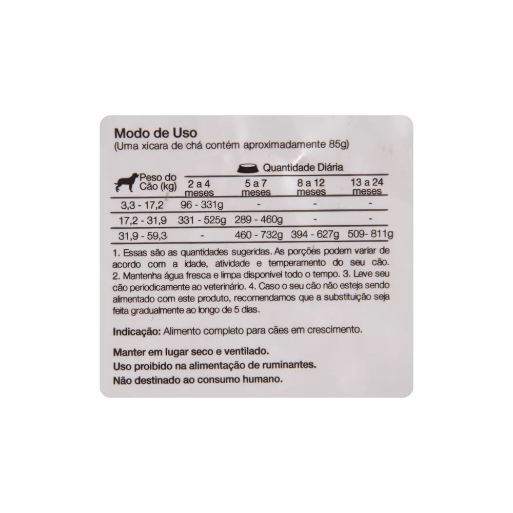 Comida Para Perro Equilibrio Filhote Razas Grandes 15Kg - Image 3