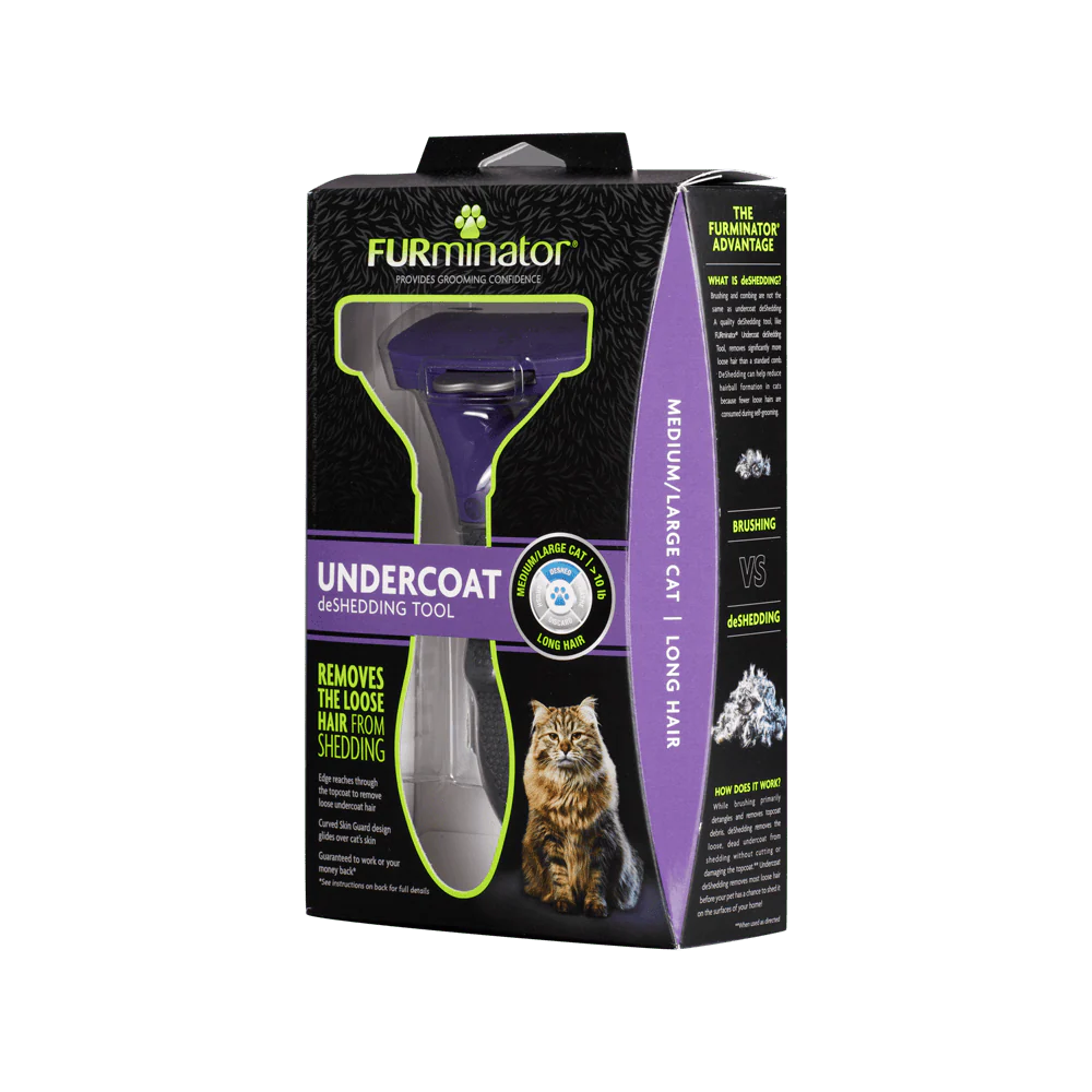Furminator Desalanador Gato Grande Pelo Largo - Image 3