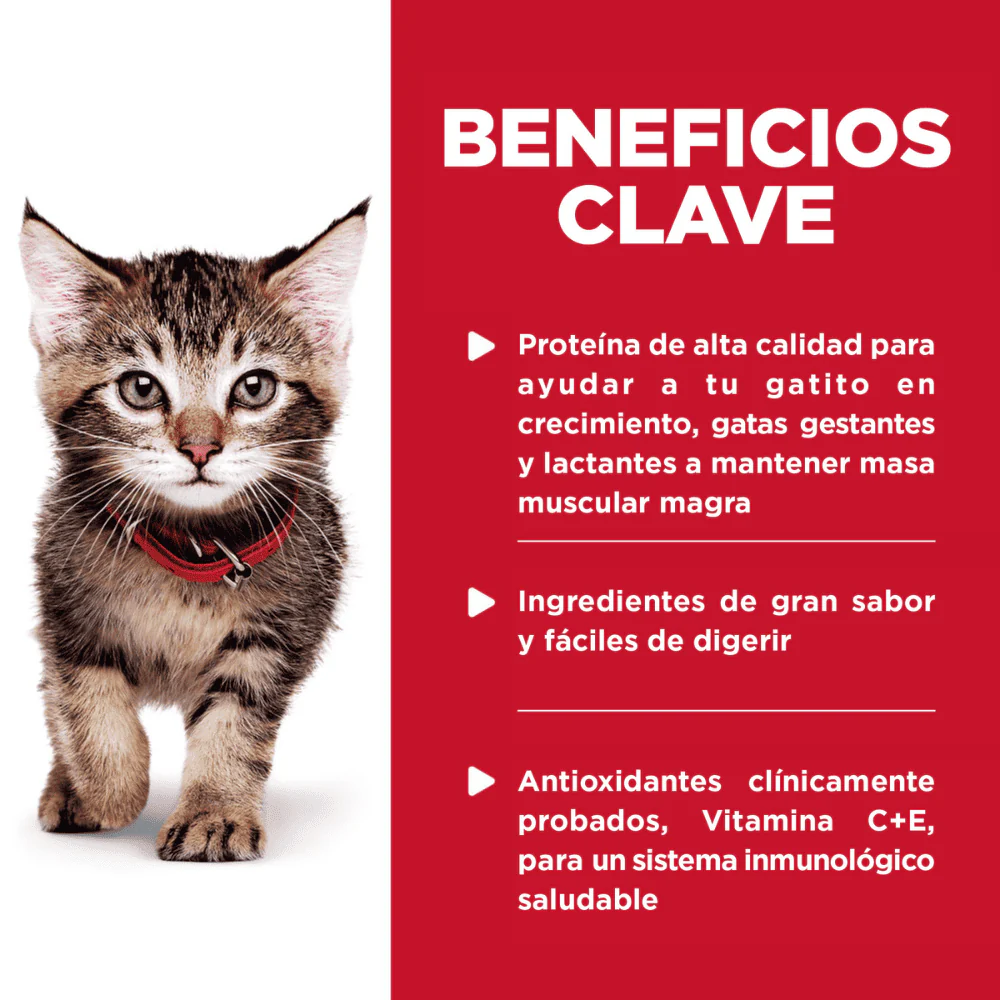 Hill's Sciende Diet Kitten alimento húmedo en pouch para gatito sabor pollo 79g - Image 3
