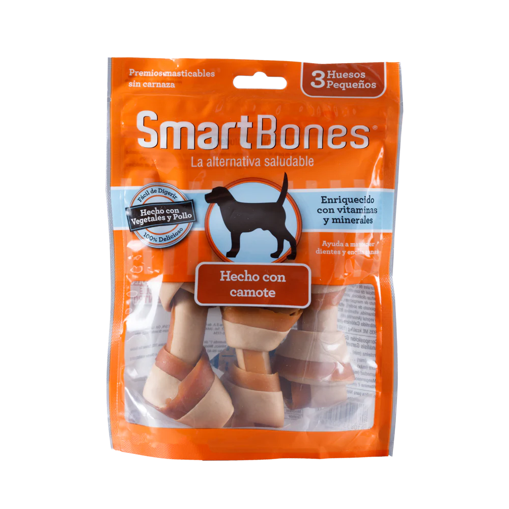 Snack para perros pequeños Smartbones Sweet Potato 3 Und