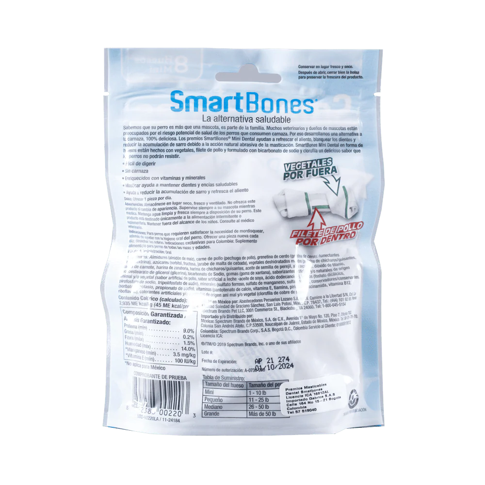 Snack para perro pequeño Smartbones dental 8 Und - Image 2