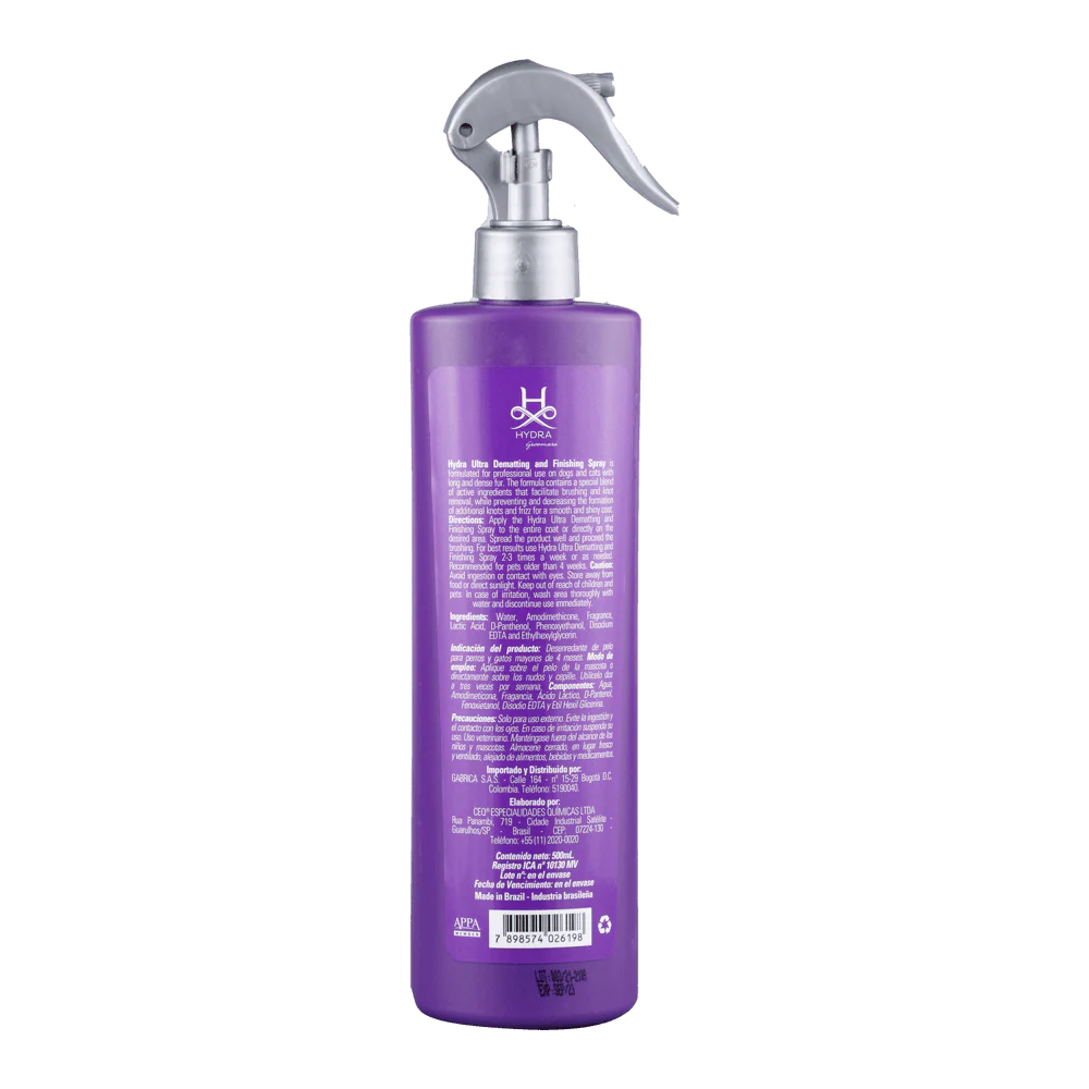 Spray Para Mascotas Hydra Ultra Dematting And Finish 500 ml - Image 2